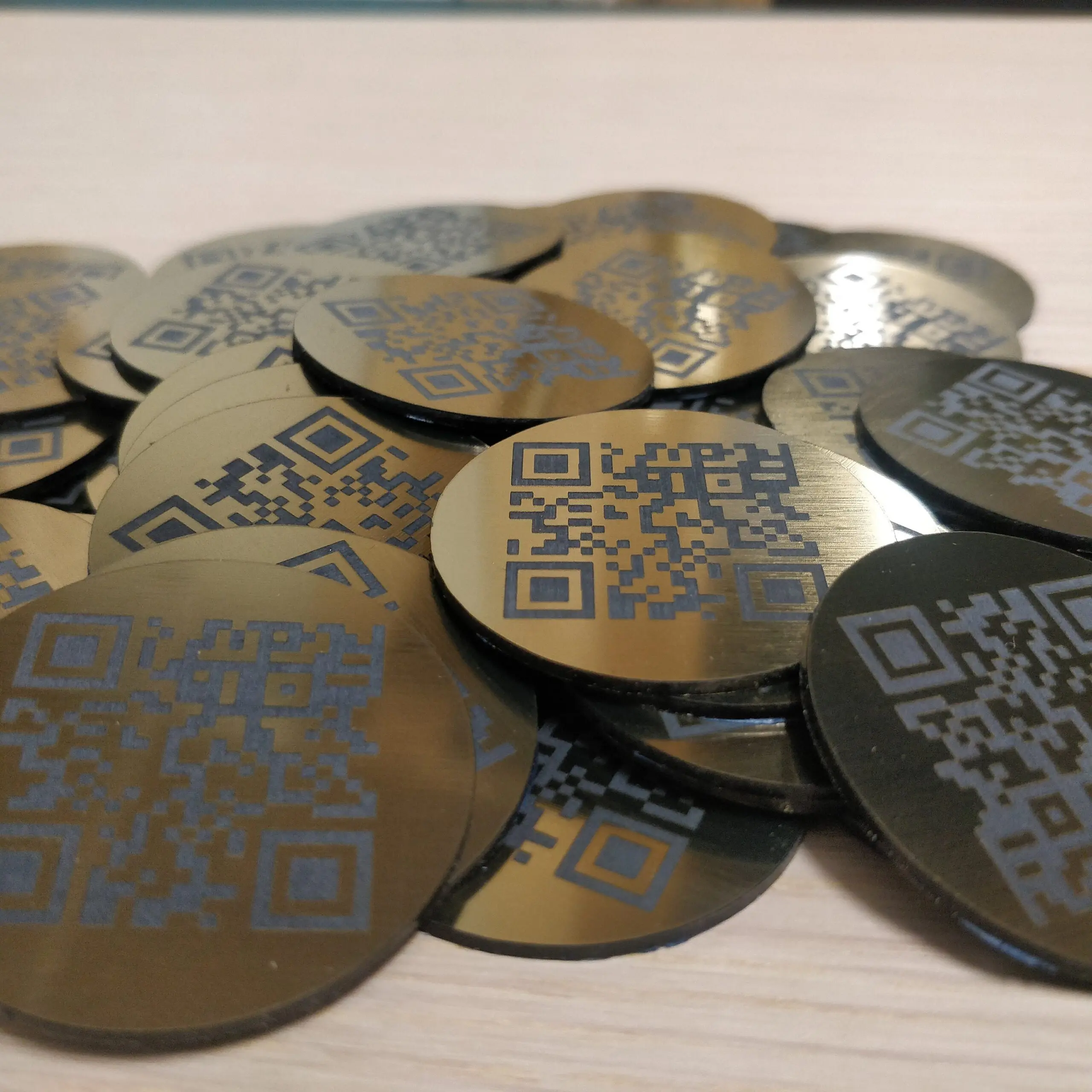 40mm Custom QR Code Laser Engraved Discs, Table, Tags, Locker, Restaurant, Clubs - Image 5