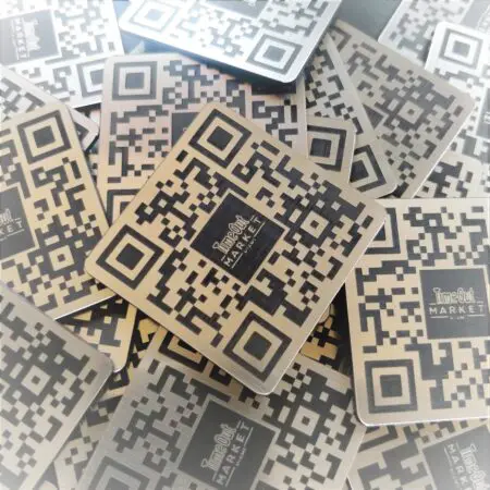 6"x6" (152mm x 152mm) Customised QR Code Laser Engraved  Tags, Facebook, Instagram, TikTok, Twitter, Table, Tags, Locker, Restaurant, Clubs