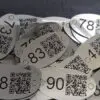 Laser Engraved Number Table Tags with QR Code, Locker, Pub, Restaurant, Clubs