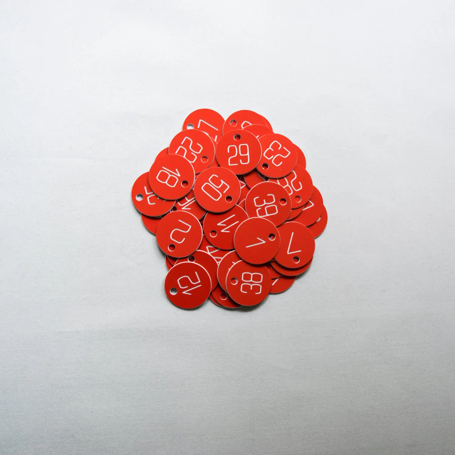 Set of 100x3cm Laser Engraved Number Discs, Table, Tags, Locker, Restaurant,Clubs - Image 2