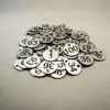 Set of 100x3cm Laser Engraved Number Discs, Table, Tags, Locker, Restaurant,Clubs