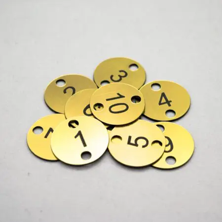 Set of 104x3cm (1-104) Laser Engraved Number Discs, Table, Tags, Locker, Restaurant,Clubs