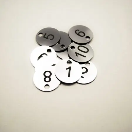 Set of 10x3cm Laser Engraved Number Discs, Table, Tags, Locker, Restaurant,Clubs
