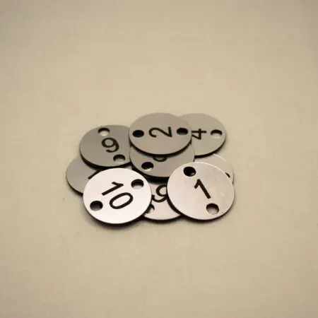 Set of 25x3cm Laser Engraved Number Discs, Table, Tags, Locker, Restaurant,Clubs