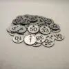 Set of 50x3cm Laser Engraved Number Discs, Table, Tags, Locker, Restaurant,Clubs