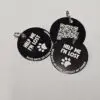 35mm diameter Aluminium QR code Pets tag, FREE ScanKeep membership included