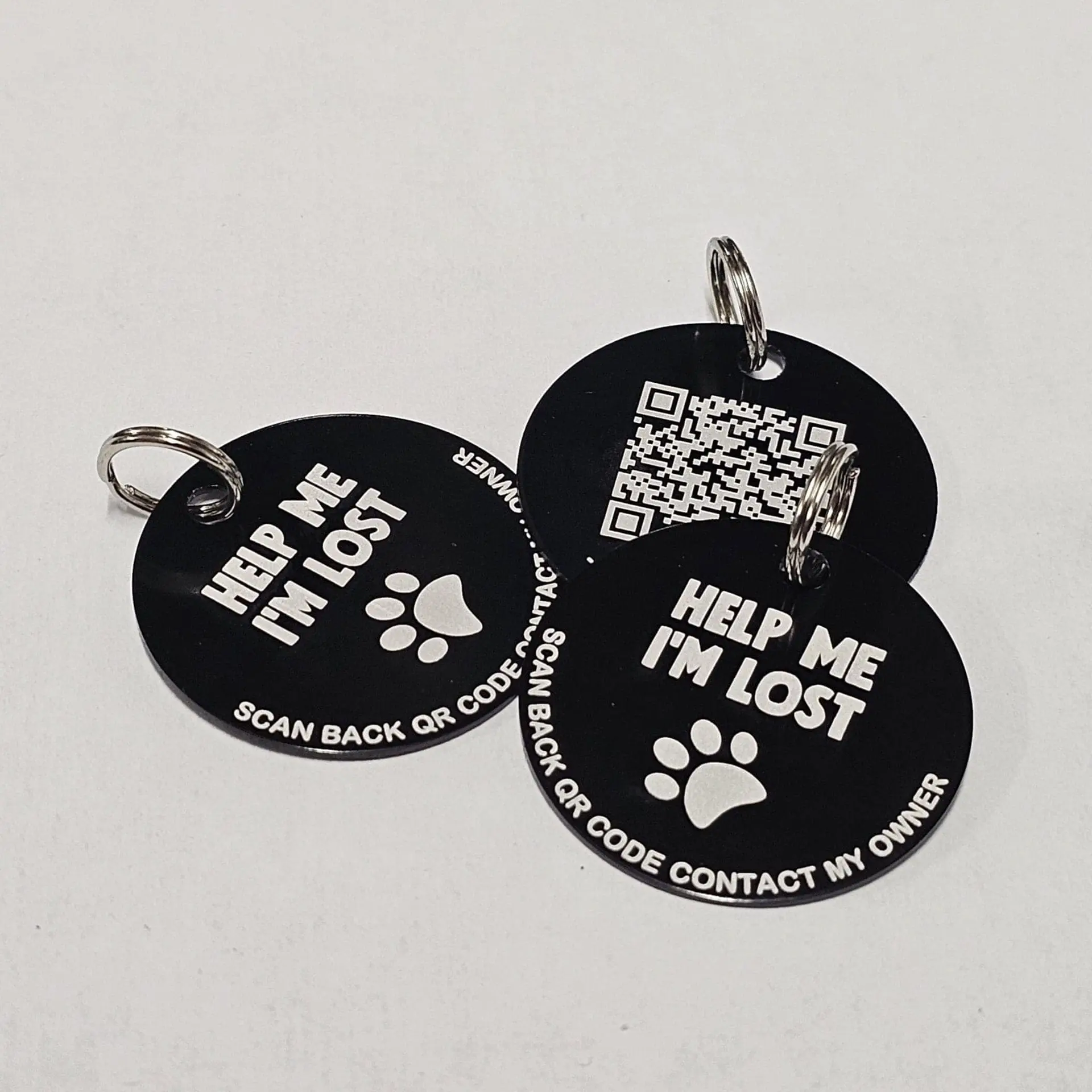 35mm diameter Aluminium QR code Pets tag, FREE ScanKeep membership included - Image 6