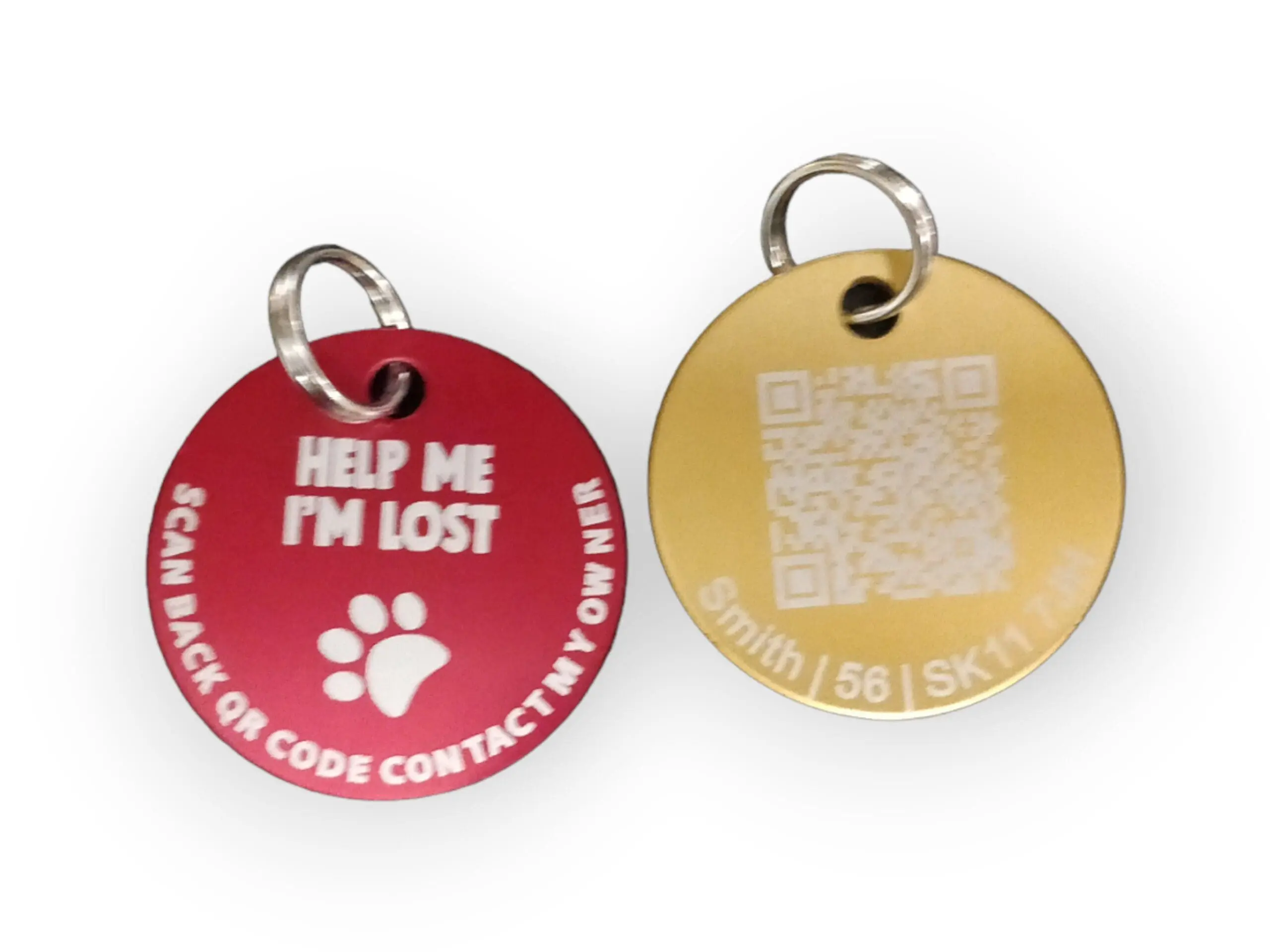 35mm diameter Aluminium QR code Pets tag, FREE ScanKeep membership included - Image 7
