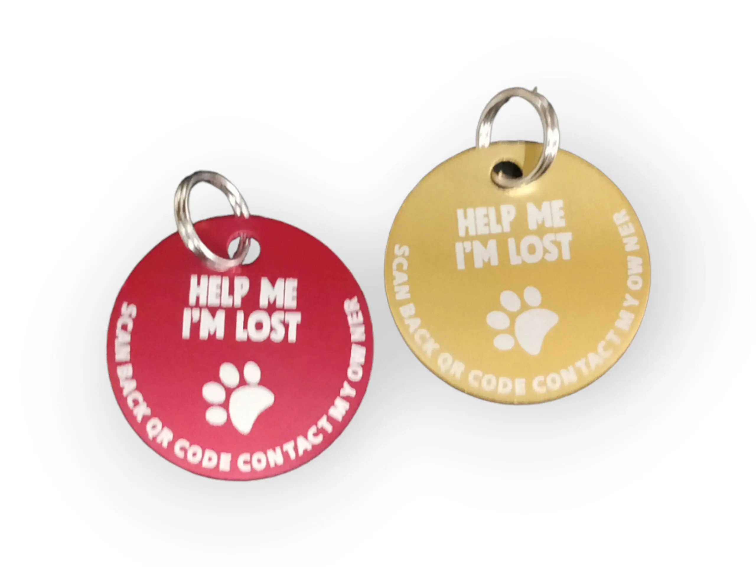 35mm diameter Aluminium QR code Pets tag, FREE ScanKeep membership included - Image 9