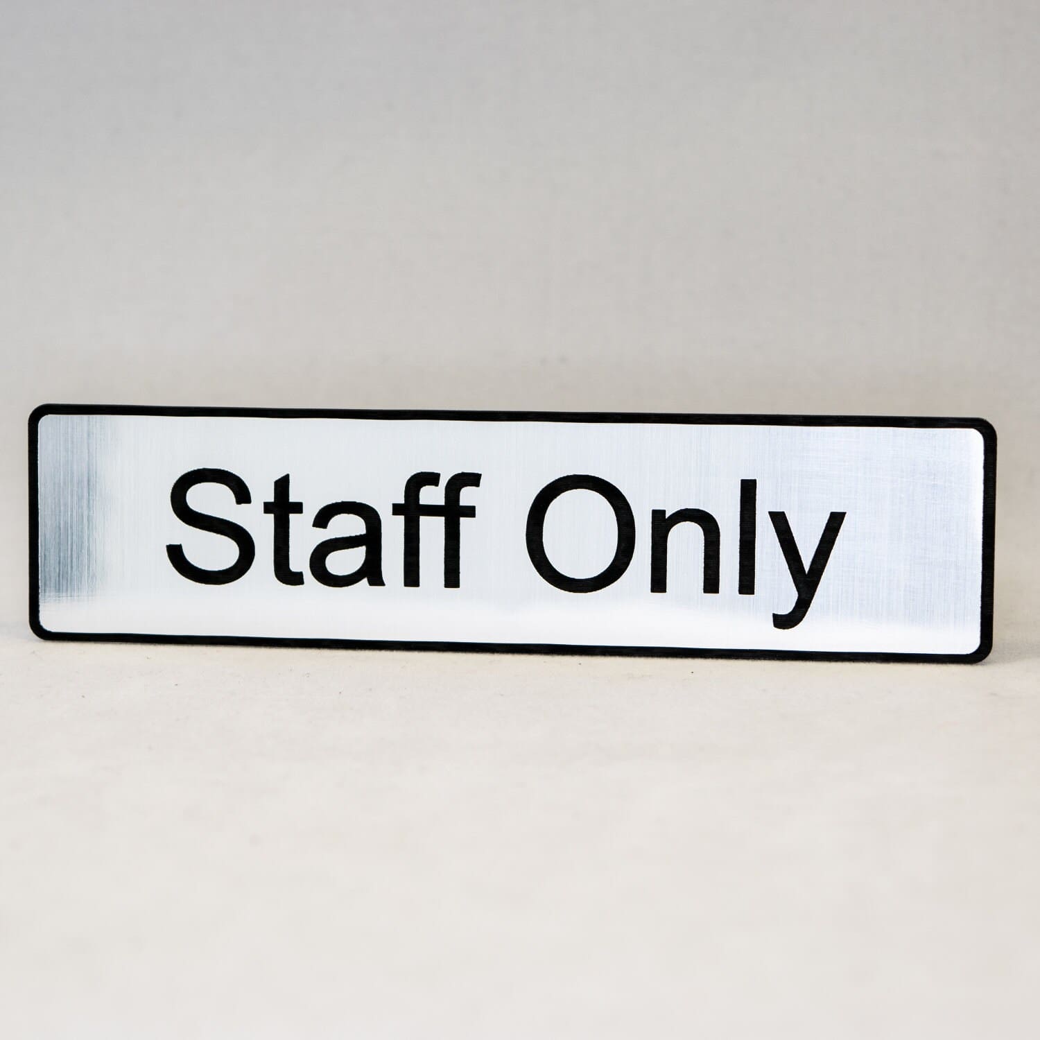 Staff Only Plastic Sign 